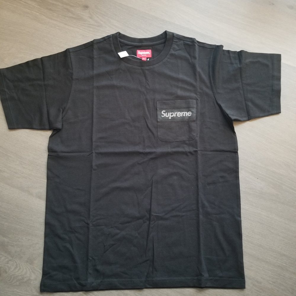 Supreme mesh pocket stripe tee